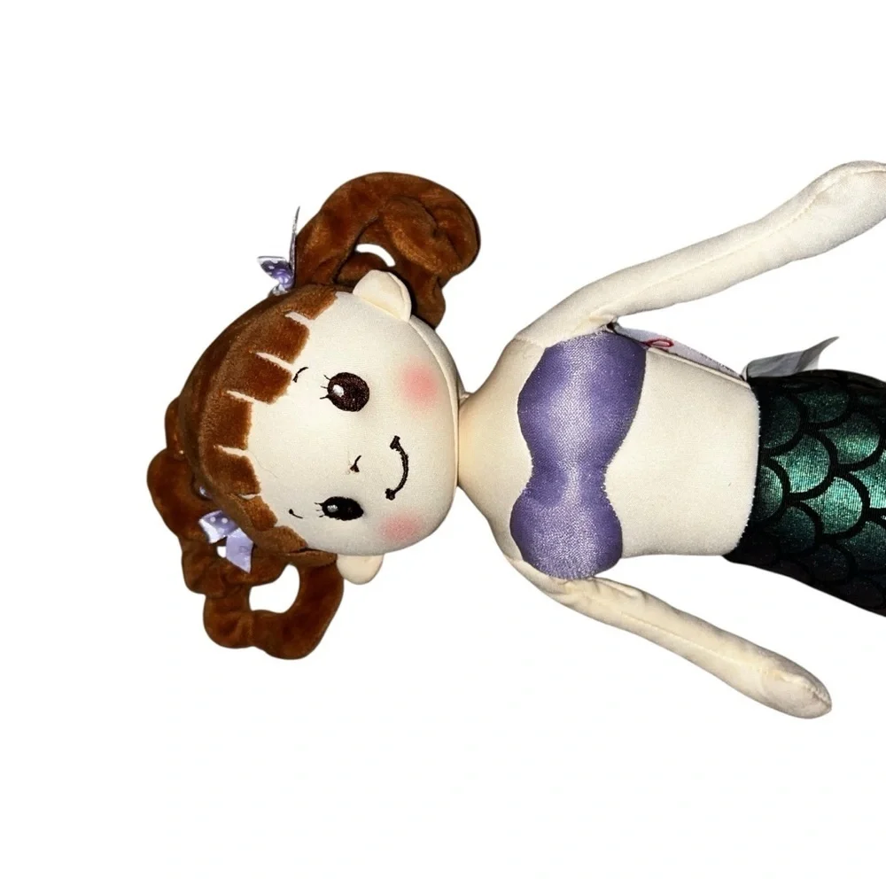 Linzy Mermaid Doll plush Purple Green